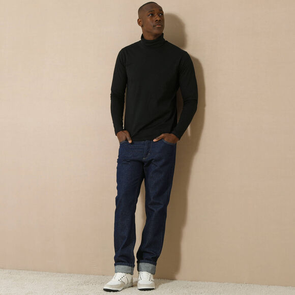 T-shirt met rolkraag en lange mouwen (zwart) T-shirt met rolkraag en lange mouwen (zwart)